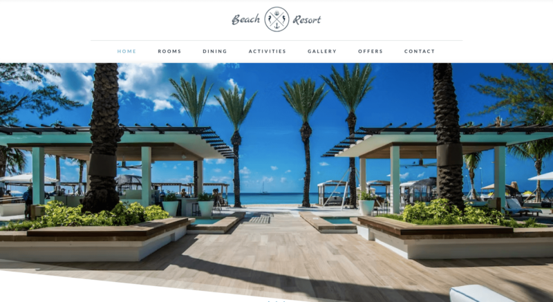 new hotel website design thailand
